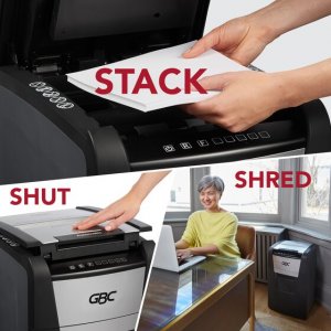 Acco GBC WSM1757605 Gbc Autofeed+ Home Office Shredder, 150m, Micro-cu