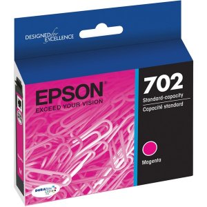 Original Epson T702320-S Durabrite Ultra T702 Ink Cartridge - Magenta 