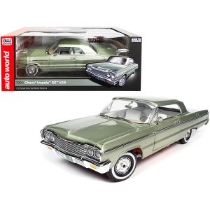 Autoworld AMM1264 1964 Chevrolet Impala Ss 409 Hardtop Meadow Green Me