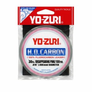 Yozuri HD 30LB DP 100 SPL Yo-zuri Hd Disappearing Pink Fluorocarbon Le