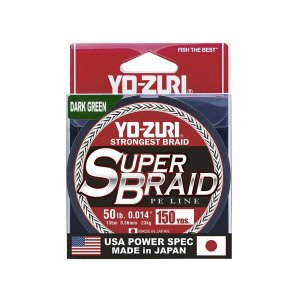 Yozuri YZ SB 50LB DG 150YD Yo-zuri Super Braid 150 Yard Spool Dark Gre