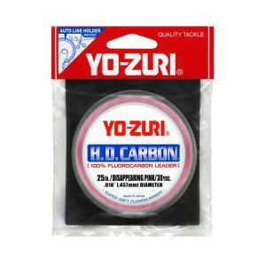 Yozuri HD 25LB DP Yo-zuri Hd Disappearing Pink Fluorocarbon Leader 30y