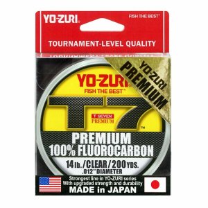 Yozuri T7 14LB CL 200YD Yo-zuri T-7 Premium Fluorocarbon 200 Yard Spoo