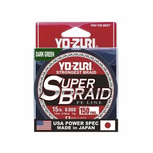 Yozuri YZ SB 15LB DG 150YD Yo-zuri Super Braid 150 Yard Spool Dark Gre