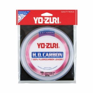 Yozuri HD 100LB DP Yo-zuri Hd Disappearing Pink Fluorocarbon Leader 30