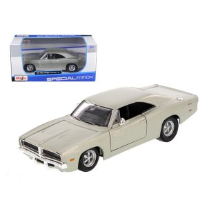 Maisto 31256bl 1969 Dodge Charger Rt Hemi Silver 125 Diecast Car Model