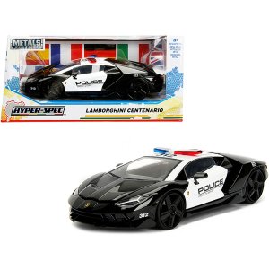 Jada JA30011 Lamborghini Centenario Police Black And White Hyper-spec 