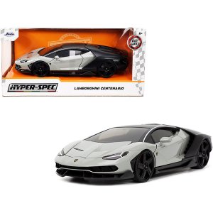 Jada 32951 Lamborghini Centenario Gray And Matt Black Hyper-spec Serie