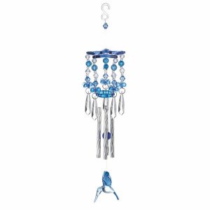 Summerfield 10018837 Blue Hummingbird Wind Chimes