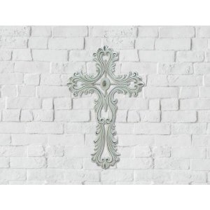 Wings 10018693 Scalloped White Cross