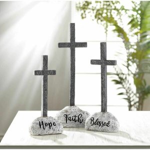 Wings 10018926 Faith Cross Statue