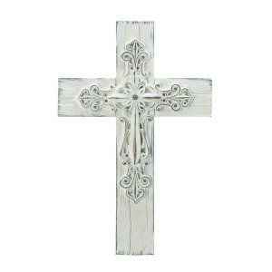 Wings 10018692 3-d Whitewashed Cross