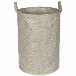 Dii CAMZ38381S Pe Coated Woven Paper Laundry Hamper Tribal Chevron Sto