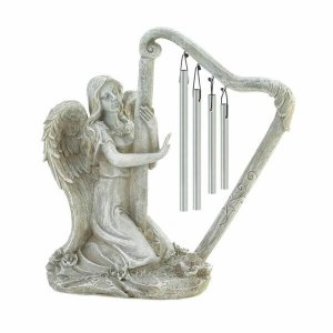 Wings 10018699 Angel Harp Wind Chime