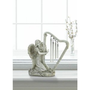 Wings 10018699 Angel Harp Wind Chime