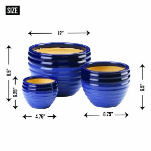 Summerfield 10018822 Duo Blue Planters Trio