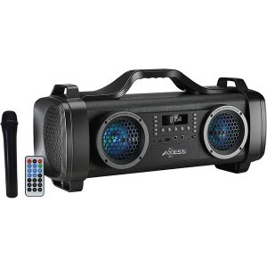 Axess MPBT6508 2- 4 Bluetooth Speaker - 300 Watts Led Lights 1 Wireles