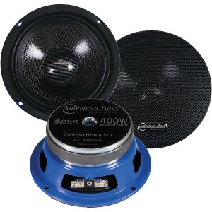 American GF65CC Godfather 6.5 Midrange 400 Watts 4 Ohm (pair) Carbon