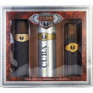 Cuba 139970 Edt Spray 3.3 Oz  Aftershave Spray 3.3 Oz  Body Spray 6.6 