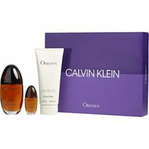 Calvin 155051 Eau De Parfum Spray 3.4 Oz  Body Lotion 6.7 Oz  Eau De P