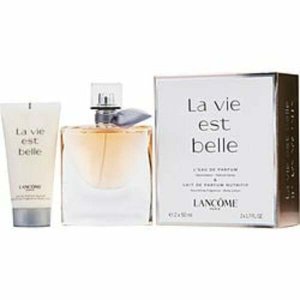 Lancome 241674 L'eau De Parfum Spray 1.7 Oz  Body Lotion 1.7 Oz (trave