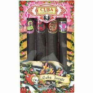 Cuba 283955 4 Piece Variety With- Jungleheartbreaker  Tiger  Zebra  Sn