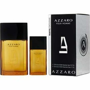 Azzaro 279570 Edt Spray 3.4 Oz  Edt Spray 1 Oz (travel Set) For Men