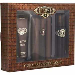 Cuba 271450 Edt Spray 3 Oz  Aftershave Spray 3.3 Oz  Shower Gel 6.6 Oz