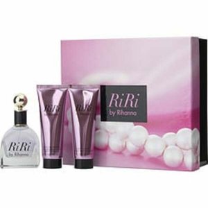 Rihanna 293645 Eau De Parfum Spray 3.4 Oz  Body Lotion 3 Oz  Shower Ge