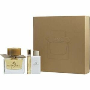 Burberry 309906 Eau De Parfum Spray 3 Oz  Body Lotion 2.5 Oz  Eau De P