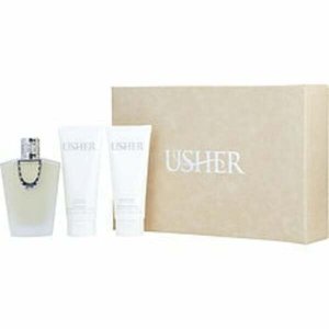 Usher 308466 Eau De Parfum Spray 3.4 Oz  Body Lotion 3.4 Oz  Body Wash