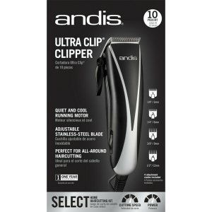 Andis 18625 Ultra Clip Clipper10pc Kit Bk