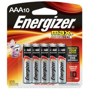 Energizer E92CP-10 Max Alkaline Aaa Batteries, 10 Pack