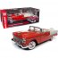 Autoworld AMM1265 1955 Chevrolet Bel Air Convertible Red And White Ame