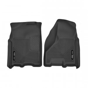 Husky 53511 Liners Front Floor Liners 09-18 Dodge Ram 1500 Crew-black