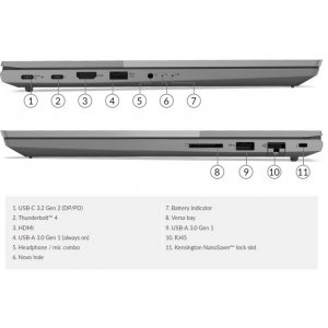 Lenovo 20VG007LUS Thinkbook 15 Gen2 Are, R5 4500u, 8gb Memory, 256gb M