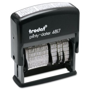 Trodat USS 4817 Trodat 12-message Business Stamp - Message Stamp - Ans