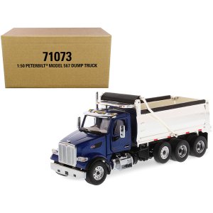 Diecast 71073 Peterbilt 567 Dump Truck Legendary Blue And Chrome Trans