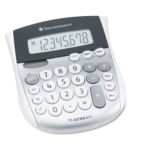 Texas TI-1795BP Ti1795 Angled Superview Calculator - Dual Power, Sign 