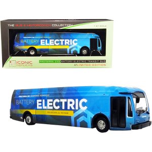 Iconic 87-0244 Proterra Zx5 Battery-electric Transit Bus Corporate Blu