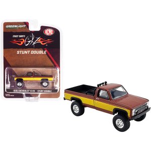 Greenlight 51369 1986 Chevrolet K-20 Pickup Truck Stunt Double Brown M