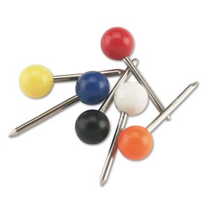 Advantus 370AB011 Gem Office Products Round Head Map Tacks - 0.18 Head