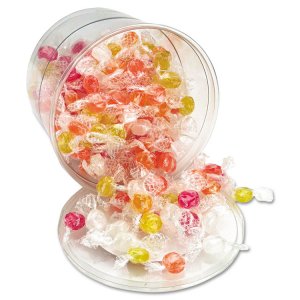 Office IPQ-00007 Office Snax Sugar-free Candy Tub - Fruit - Individual