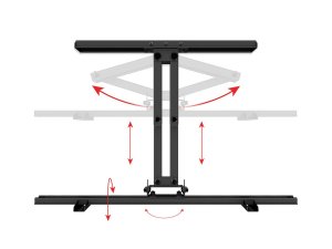 Monoprice 21962 Ez Series Full Motion Articulating Tv Wall Mount Brack