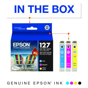 Original Epson T127520 Durabrite -s Ink Cartridge - Inkjet - Cyan, Mag