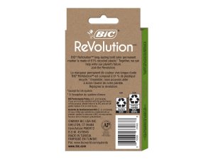 Bic BIC PMER12AST Revolution Permanent Markers - Fine Marker Point - B