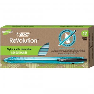 Bic BIC BPRR11BK Revolution Ocean Retractable Ballpoint Pen - Medium P