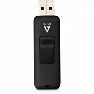 V7 VF216GAR-3N 16gb Usb 2.0 Flash Drive - With Retractable Usb Connect