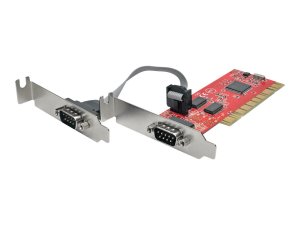 Tripp 4G5372 2-port Db9 Rs232 Pci Serial Adapter Card Low Profile 1655