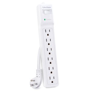 Cyberpower B615 15ft 500j White 6 Outlet Surge